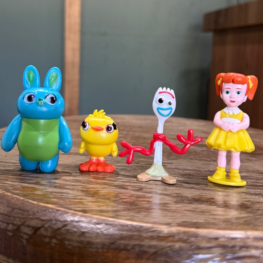 Disney Pixar Toy Story 4 Mini Figure Lot Bunny Ducky Forky Gabby Gabby 4pc